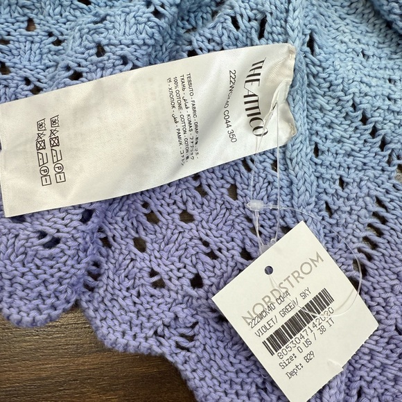 The Attico Pointelle Cotton Miniskirt - Picture 8 of 9